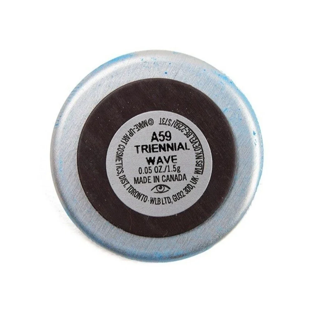 MAC TRIENNIAL WAVE Eye Shadow ~ Medium Blue Satin ~ Pro Palette Pan Refill